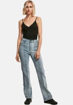 URBAN CLASSICS Straight Leg Jeans - Tintedlightbluewashed