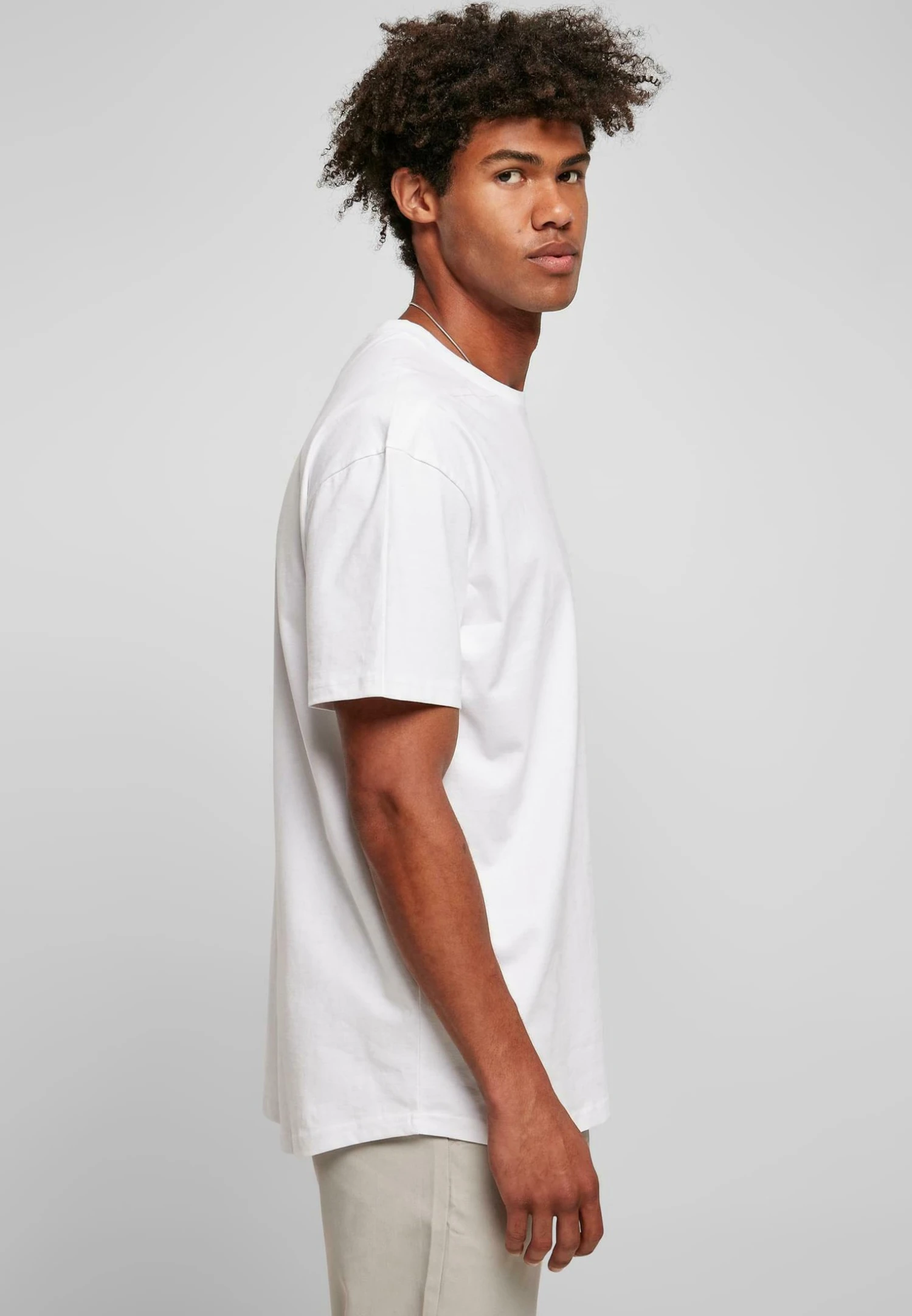URBAN CLASSICS Recycled Curved Shoulder Tee - T-Shirt Basic - White 7 URBAN CLASSICS Recycled Curved Shoulder Tee - T-Shirt Basic - White - Afbeelding 5
