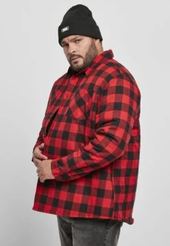 URBAN CLASSICS Overhemd - Black/Red -Urban Classics 781625c5a65c432bb4b94ea2b40e516d