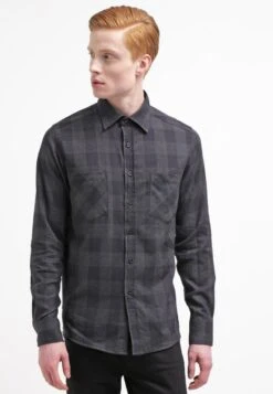 URBAN CLASSICS Checked - Overhemd - Black