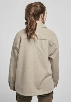 URBAN CLASSICS Ladies Classic Overshirt - Jas - Lighttaupe -Urban Classics 78c22b41aa1248f78ff6fdeea34b2bed