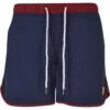 URBAN CLASSICS Retro - Zwemshorts - Burgundy Midnightnavy