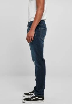 URBAN CLASSICS Straight Leg Jeans - Darkblue Destroyed Washed -Urban Classics 7ae214002ef04d76ba142fd3175b5195