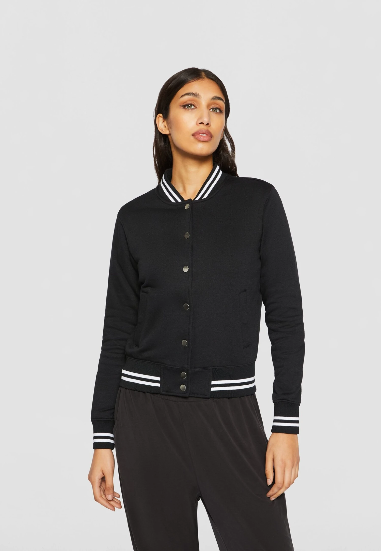 URBAN CLASSICS College Sweat - Lichte Jas - Black 5 URBAN CLASSICS College Sweat - Lichte Jas - Black - Afbeelding 3