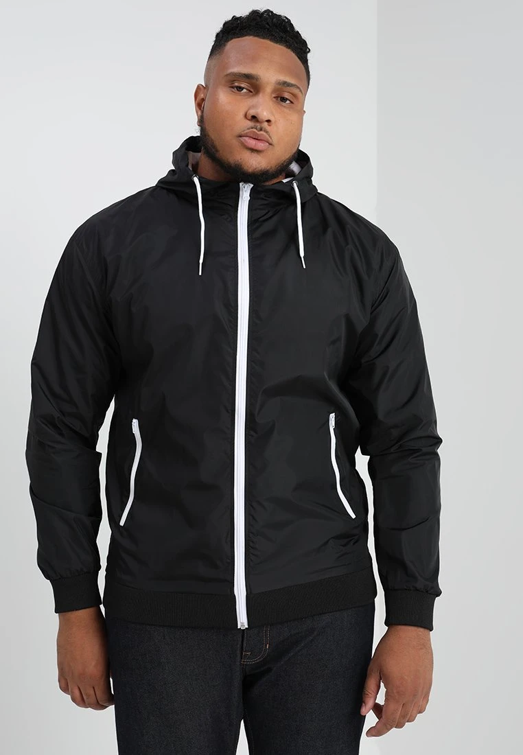 URBAN CLASSICS Contrast Windrunner - Lichte Jas - Black/White 3 URBAN CLASSICS Contrast Windrunner - Lichte Jas - Black/White
