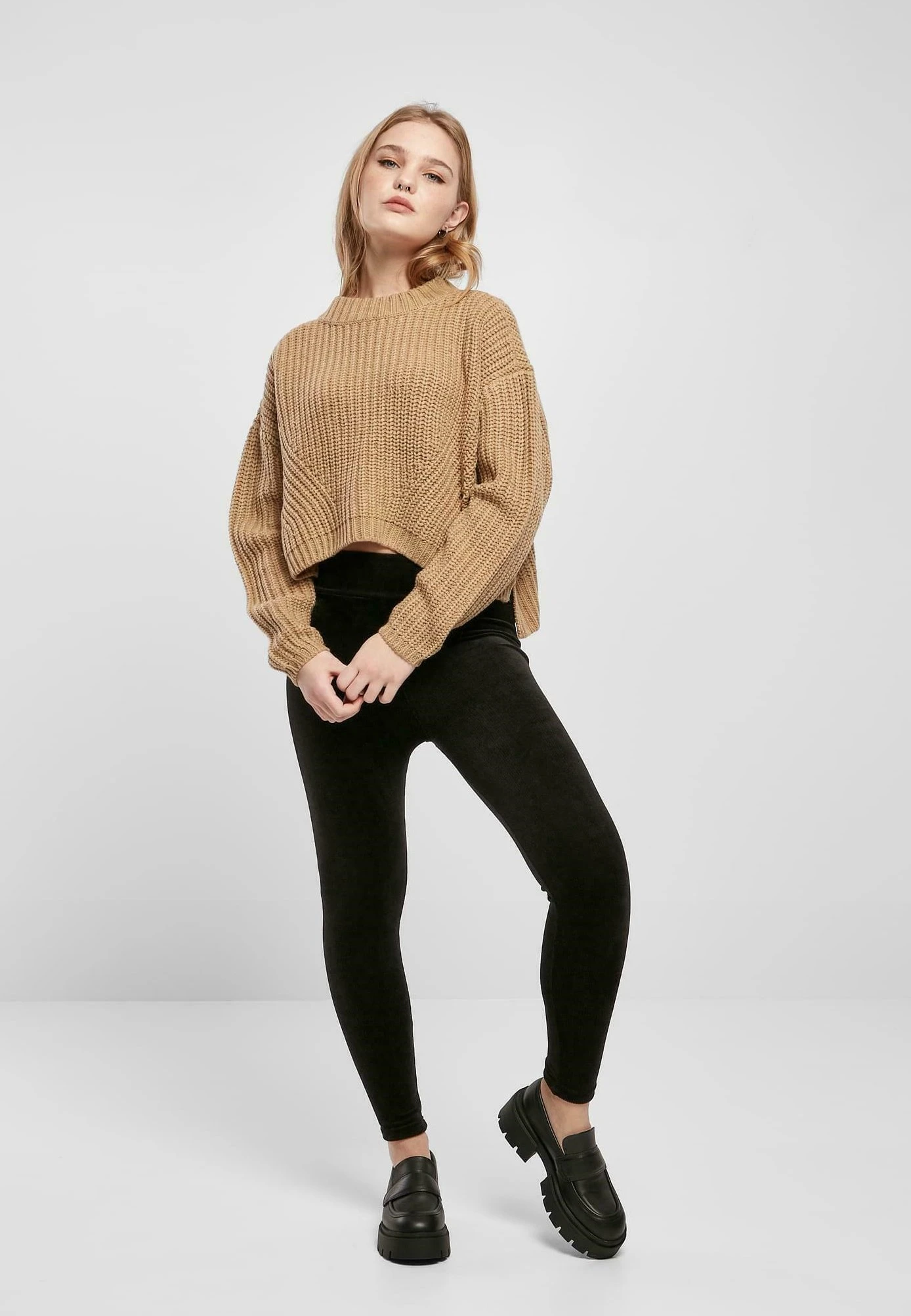 URBAN CLASSICS Wide - Trui - Unionbeige 4 URBAN CLASSICS Wide - Trui - Unionbeige - Afbeelding 2