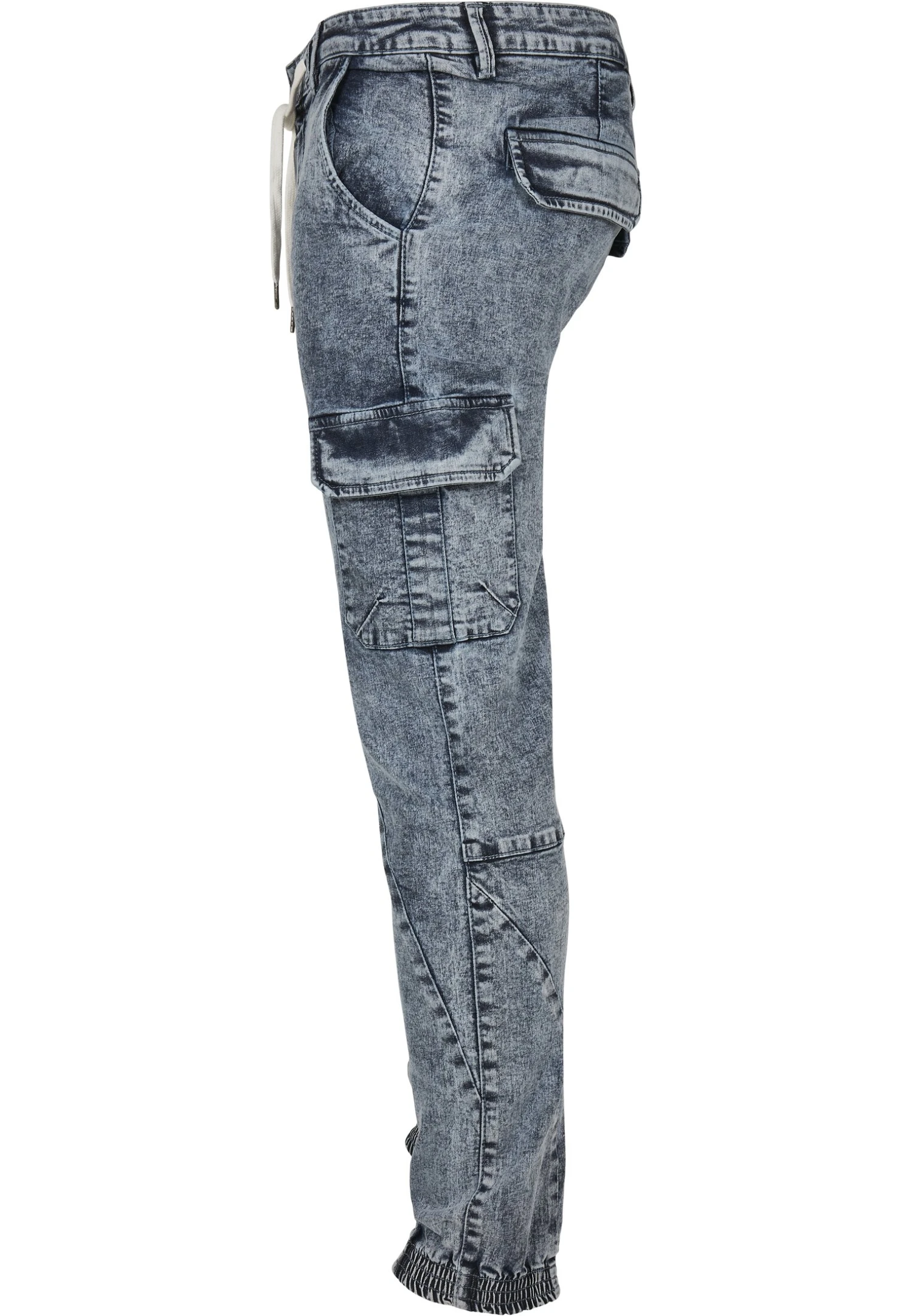 URBAN CLASSICS Jeans Tapered Fit - Light Skyblue Acid Washed 9 URBAN CLASSICS Jeans Tapered Fit - Light Skyblue Acid Washed - Afbeelding 7