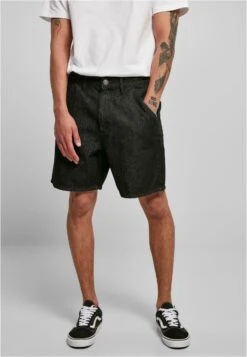 URBAN CLASSICS Organic Denim Bermuda Shorts - Jeansshort - Black Washed