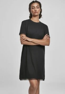 URBAN CLASSICS Boxy Lace- Jerseyjurk - Black