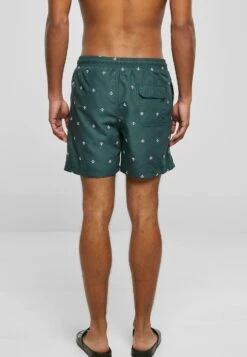 URBAN CLASSICS Embroidery Swim - Zwemshorts - Anchor Bottlegreen White -Urban Classics 7e3620b29ed74879aaa7b1c99a5ab680