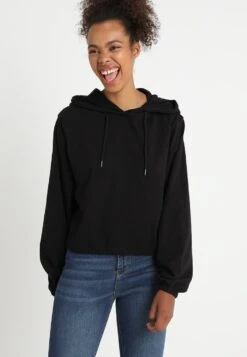 URBAN CLASSICS Ladies Heavy Batwing Hoody - Hoodie - Black