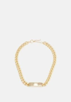 URBAN CLASSICS Plate Necklace Unisex - Ketting - Gold-Coloured