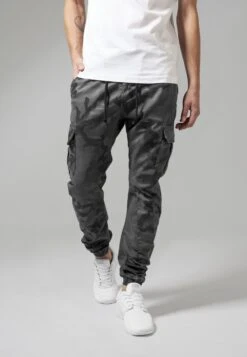 URBAN CLASSICS Camo Jogging- Cargobroek - Grey Camouflage