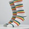 URBAN CLASSICS Rainbow 2 Pack - Sokken - Grey/White