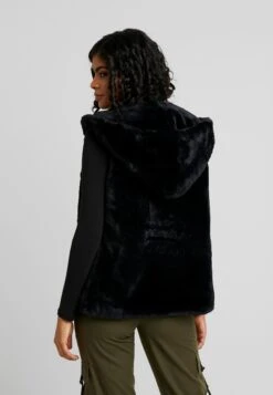 URBAN CLASSICS Ladies Hooded Vest - Bodywarmer - Black -Urban Classics 8023c524193748338a24a963a83d24ea