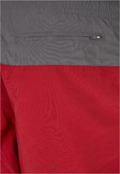 URBAN CLASSICS Block- Zwemshorts - Brickred/Darkshadow -Urban Classics 80aef36436464e9fb0f888393757b5e5