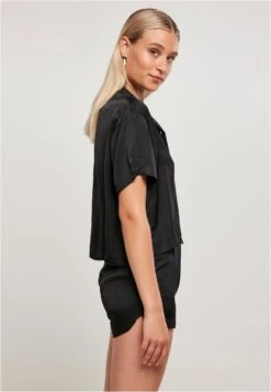 URBAN CLASSICS Overhemdblouse - Black 10 URBAN CLASSICS Overhemdblouse - Black -Urban Classics 820da2e03aa342749cf26da3619833b4
