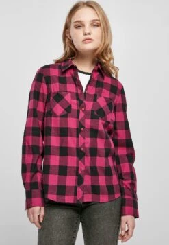 URBAN CLASSICS Overhemdblouse - Wildviolet Black