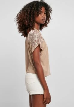 URBAN CLASSICS T-Shirt Print - Softtaupe -Urban Classics 841d4e1864f54e89b7e548eef2d9693c