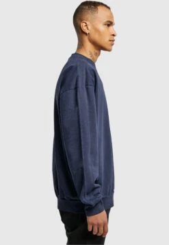 URBAN CLASSICS Heavy Terry Garment Dye Crew - Sweater - Bottlegreen -Urban Classics 84e2144e0fd84e7b80f5803d4d876b69