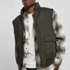URBAN CLASSICS Clean Puffer - Bodywarmer - Black -Urban Classics 84ee0d379ac547d596facab27b7e8d2b