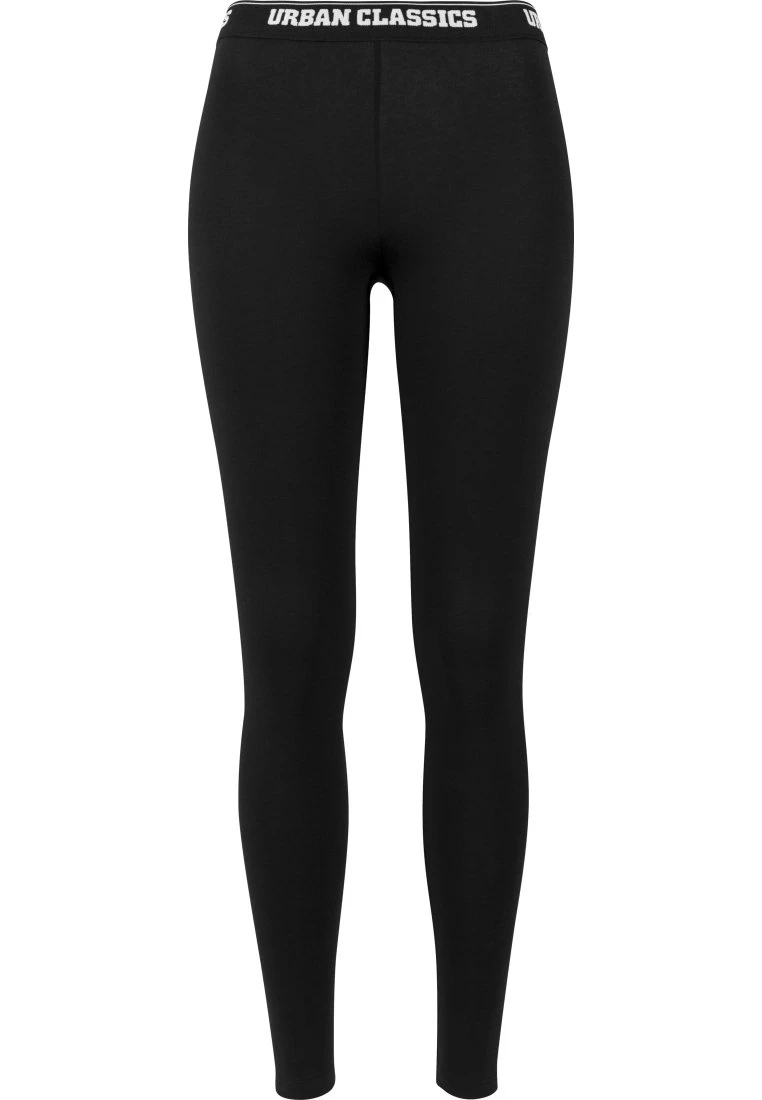 URBAN CLASSICS Ladies Logo Leggings - Legging - Black 3 URBAN CLASSICS Ladies Logo Leggings - Legging - Black