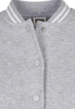 URBAN CLASSICS Sweater Met Rits - Grey White -Urban Classics 869a620381be415ba4d5f45f4eefbb45