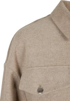 URBAN CLASSICS Ladies Classic Overshirt - Jas - Lighttaupe -Urban Classics 869e68f9e834456b8b9896c89f7d93d3