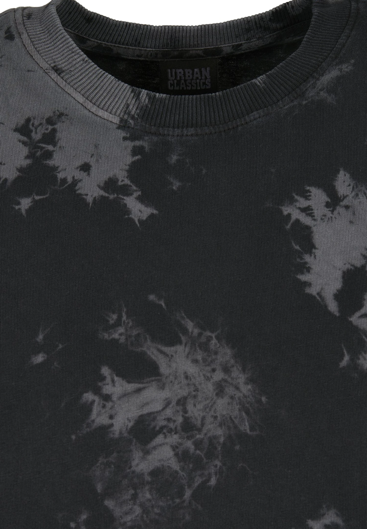 URBAN CLASSICS Bleached - Jerseyjurk - Black/Grey 5 URBAN CLASSICS Bleached - Jerseyjurk - Black/Grey - Afbeelding 3