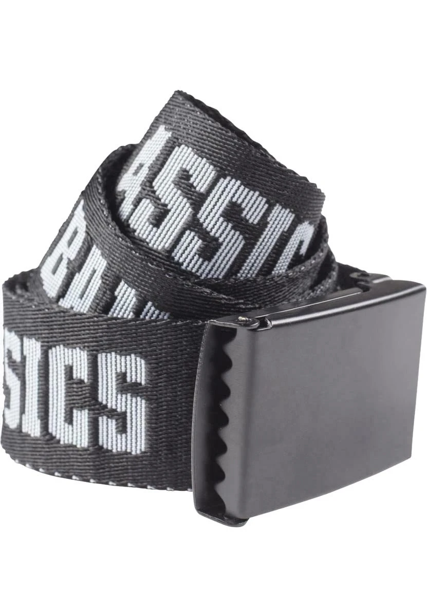 URBAN CLASSICS Jaquard- Riem - Black Black White 4 URBAN CLASSICS Jaquard- Riem - Black Black White - Afbeelding 2