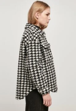 URBAN CLASSICS Fleecejas - Blackhoundstooth -Urban Classics 8a1ca29a55384855862bef24570129d5