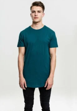 URBAN CLASSICS Shaped Long Do Not Use - T-Shirt Basic - Teal