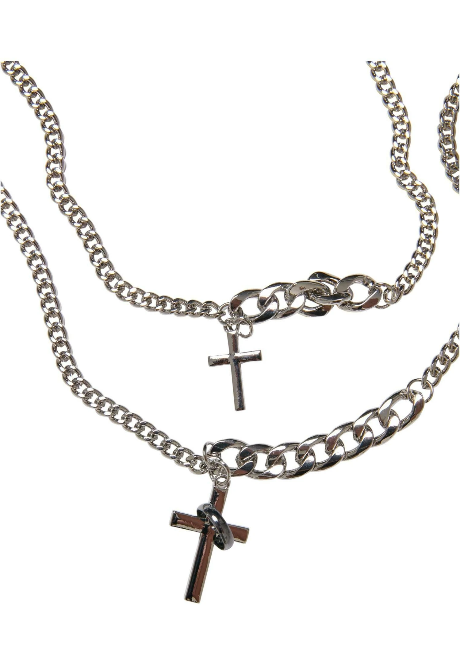 URBAN CLASSICS Cross- Ketting - Silver-Coloured 4 URBAN CLASSICS Cross- Ketting - Silver-Coloured - Afbeelding 2