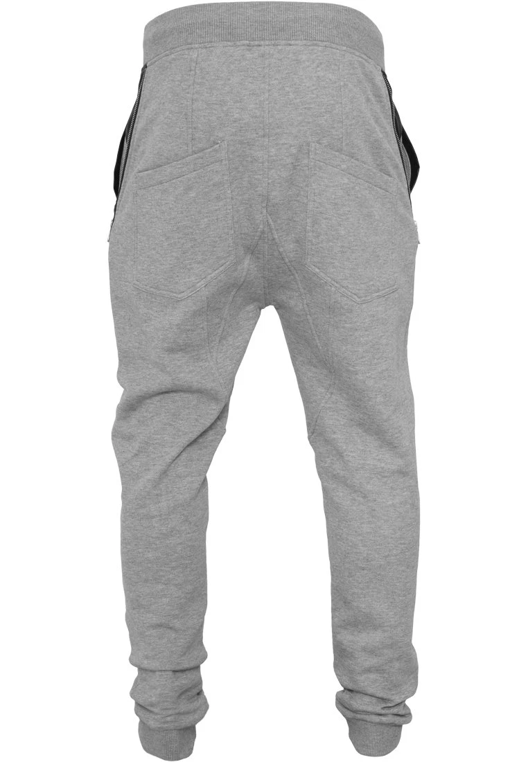 URBAN CLASSICS Trainingsbroek - Grey/Black 4 URBAN CLASSICS Trainingsbroek - Grey/Black - Afbeelding 2
