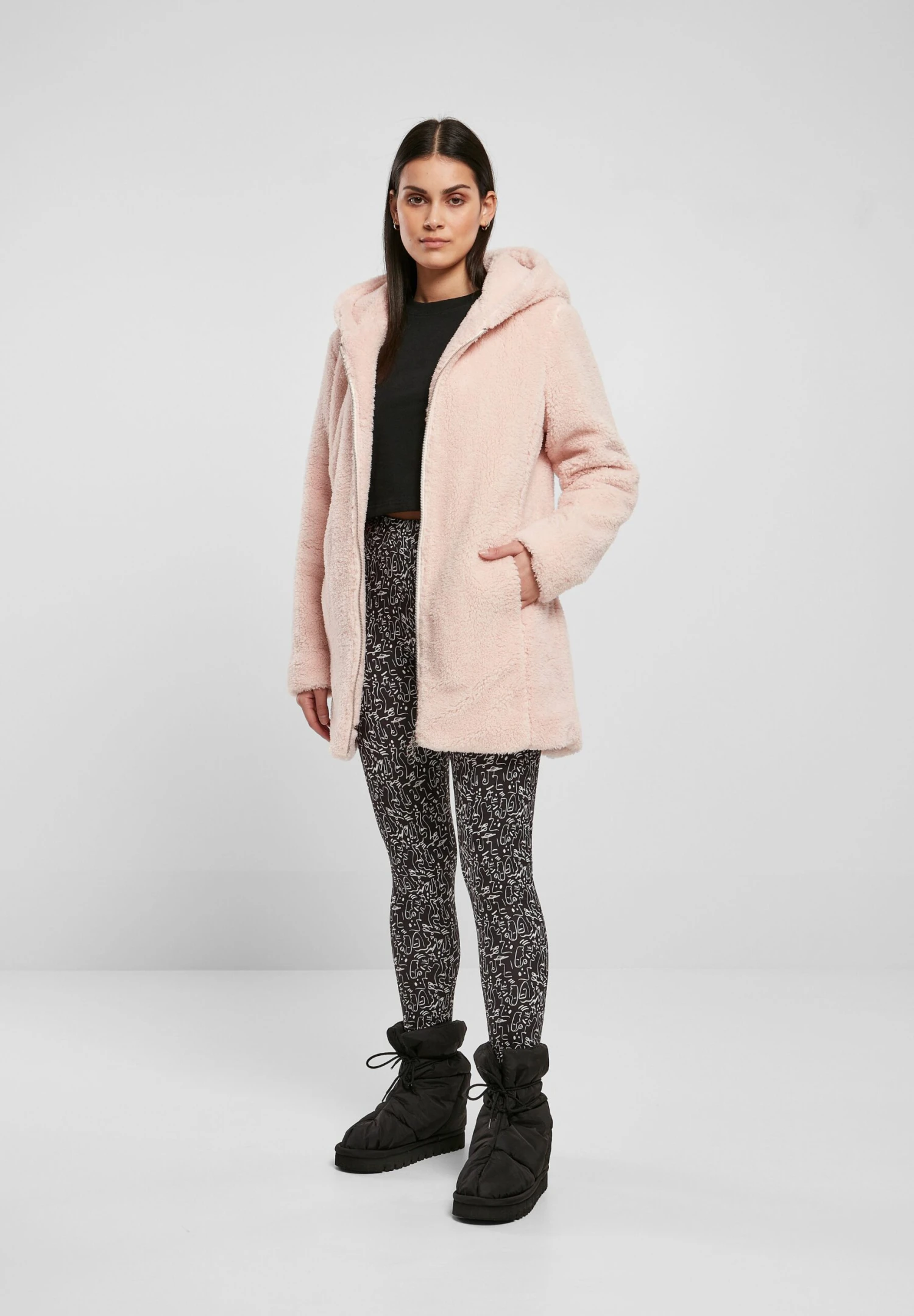 URBAN CLASSICS Winterjas - Pink 3 URBAN CLASSICS Winterjas - Pink