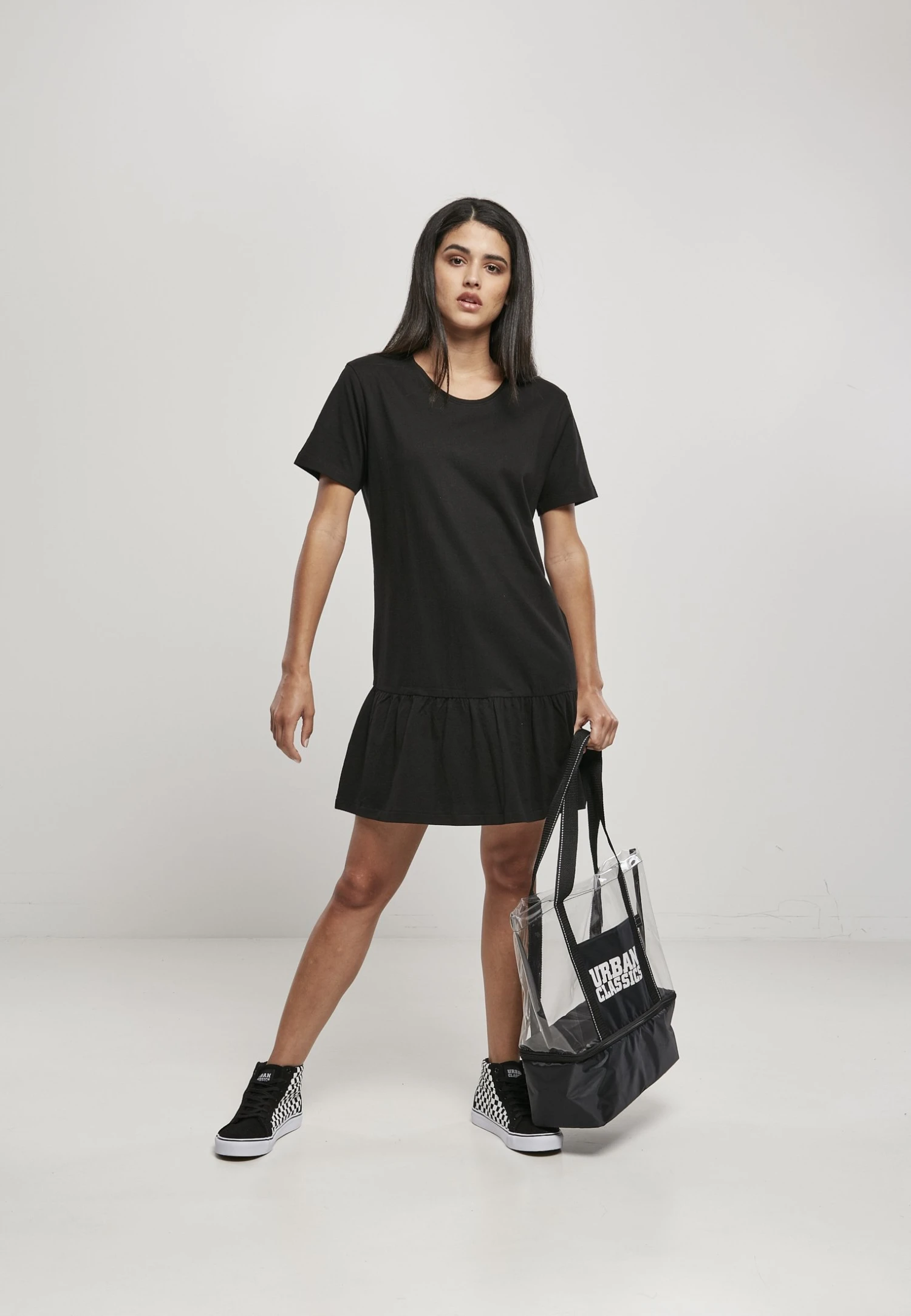 URBAN CLASSICS Valance- Jerseyjurk - Schwarz 4 URBAN CLASSICS Valance- Jerseyjurk - Schwarz - Afbeelding 2