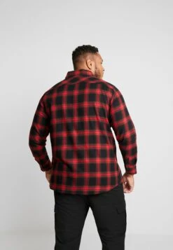 URBAN CLASSICS Checked Flanell Shirt 6 - Overhemd - Black/Red -Urban Classics 8d7da27996ee4f40af3129cbdf03e0c1