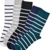 URBAN CLASSICS Small Stripes 5-Pack - Sokken - Wintercolor