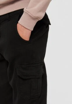 URBAN CLASSICS High Waist - Cargobroek - Black -Urban Classics 8f2cc8f7f370483b80e24d3a182bf3c4