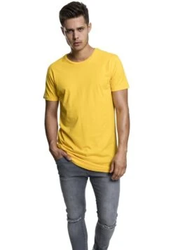 URBAN CLASSICS Shaped Long Do Not Use - T-Shirt Basic - Powderyellow