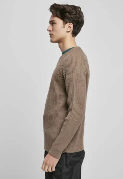 URBAN CLASSICS Ribbed Raglan Sweater - Trui - Darkkhaki -Urban Classics 920bd05b62d34a0f9642b75792d09b4c