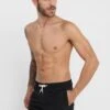 URBAN CLASSICS Block - Zwemshorts - Black