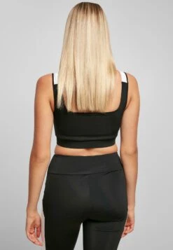 URBAN CLASSICS Bustier - Black White -Urban Classics 9263787cdda84a16a0233cc3266211d1