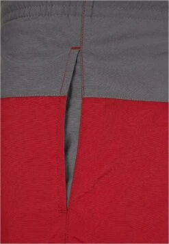 URBAN CLASSICS Block- Zwemshorts - Brickred/Darkshadow -Urban Classics 927e4e6f68bc4102b8001aad95dad93b