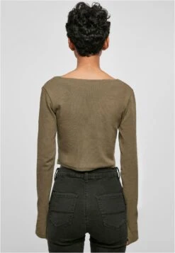 URBAN CLASSICS Longsleeve - Olive -Urban Classics 93383dc6ed24421a8ac9977f950a3019