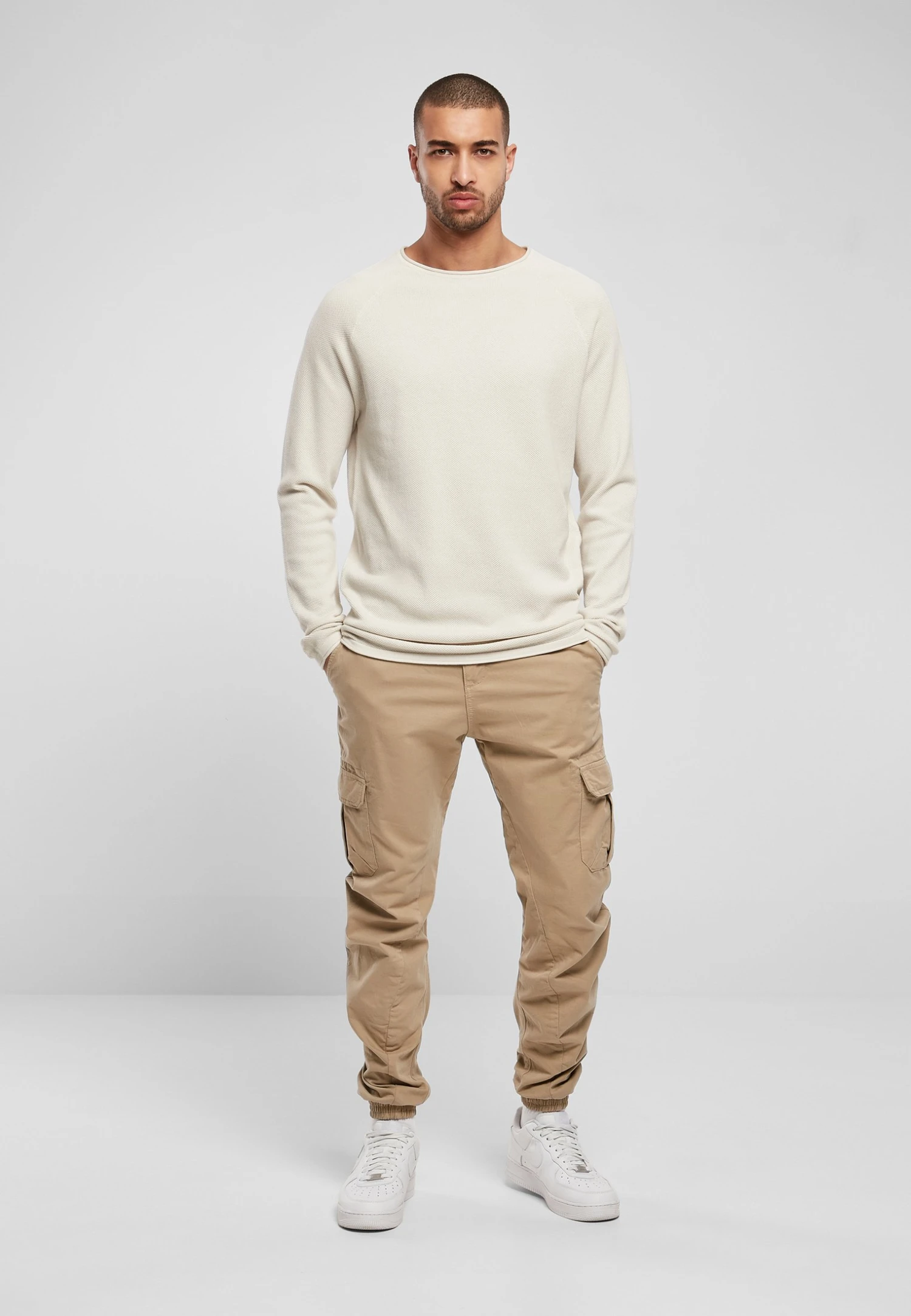 URBAN CLASSICS Raglan Longsleeve - Trui - Lightgrey 4 URBAN CLASSICS Raglan Longsleeve - Trui - Lightgrey - Afbeelding 2