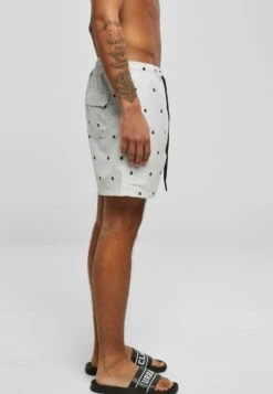 URBAN CLASSICS Embroidery Swim - Zwemshorts - Skull Lightasphalt Black -Urban Classics 93be7b11fa1e4ed2815ba48ca36a24da