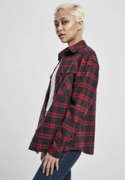 URBAN CLASSICS Oversized- Overhemdblouse - Midnightnavy/Red 18 URBAN CLASSICS Oversized- Overhemdblouse - Midnightnavy/Red -Urban Classics 93f1b9911fb448bab34bd5a9222b04aa