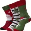 URBAN CLASSICS Stripe Santa Christmas 3-Pack - Sokken - Multicolor
