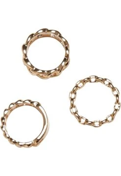 URBAN CLASSICS 3 Pack - Ring - Gold-Coloured -Urban Classics 94bebf1385e44d78bc2bbd807c81b153